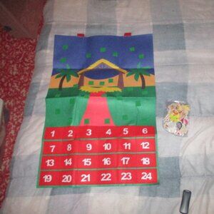 Bundle 3 for $15 - Felt & Velcro Nativity Advent Calendar - NWOT